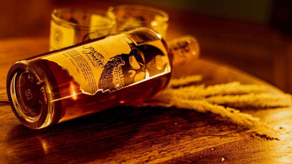 Johnnie Byrd Prairie Pirate Bottle on a table
